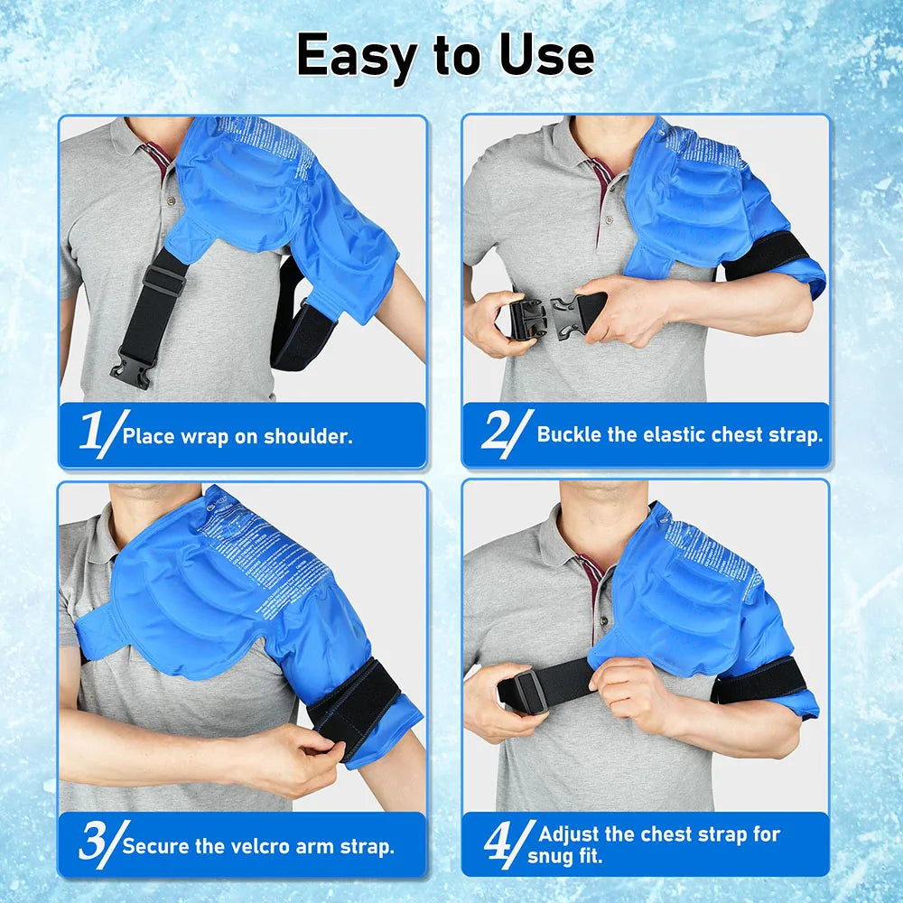 Shoulder Ice Pack Wrap for Hot Cold Therapy Relief