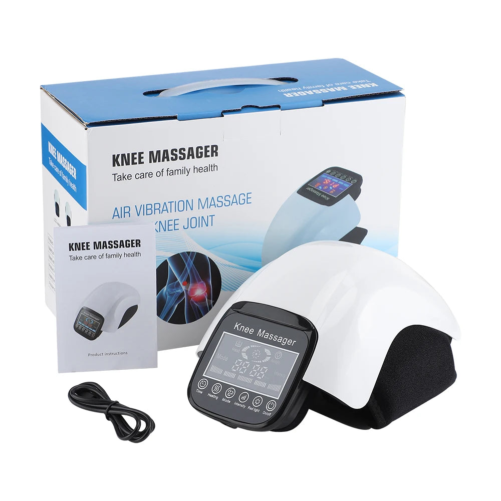 Hailicare Wireless Electric Knee Massager With Infrared Heating And Vibration