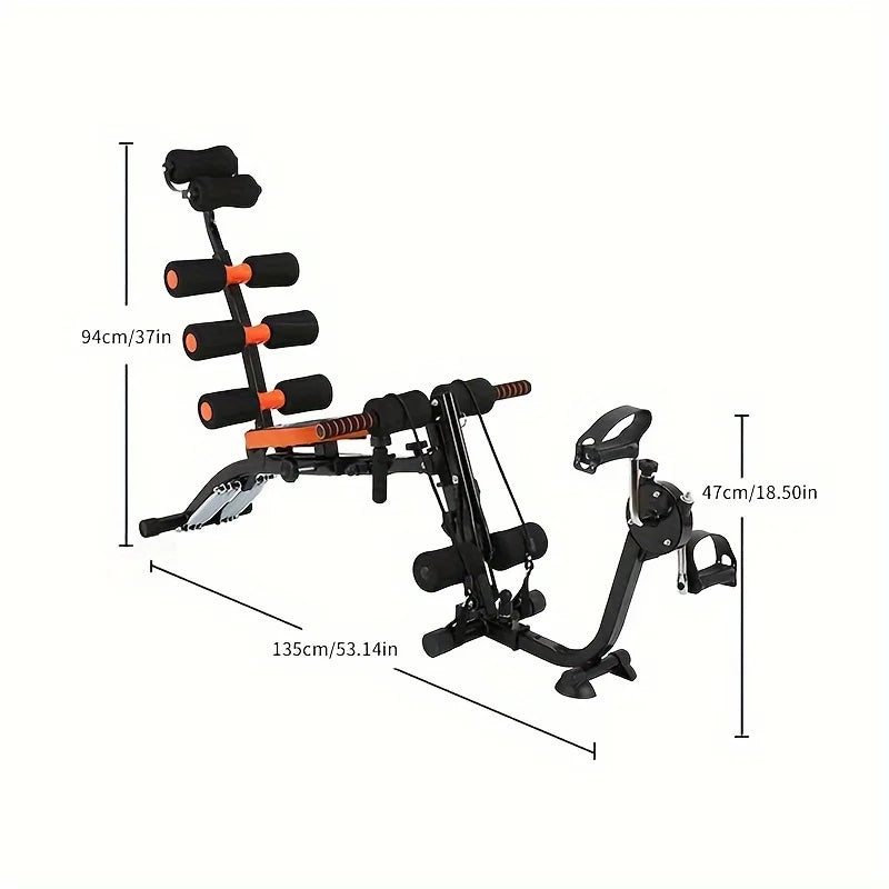 KBQ Foldable Abdominal Exercise Bench Adjustable Sit Up Machine