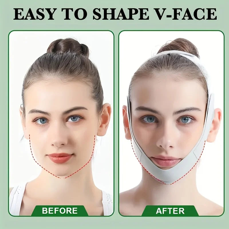Graphene V-Shape Face Lift Band Adjustable Chin Reducer