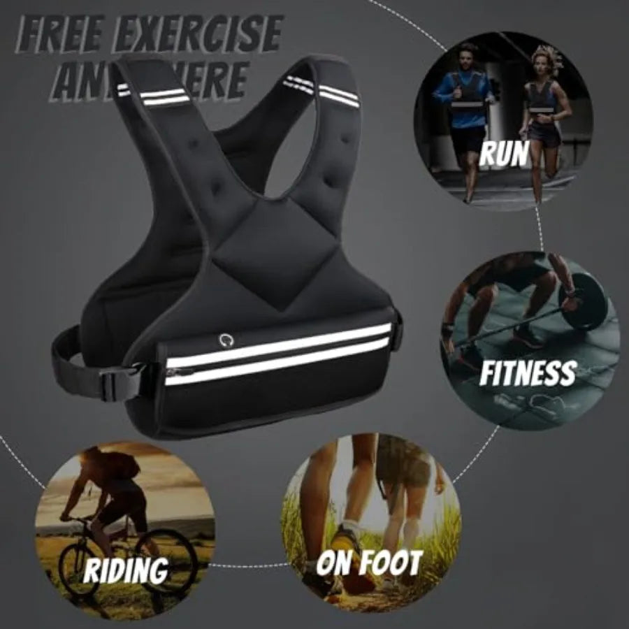 SHXI Adjustable Weight Vest for Strength Training and Running