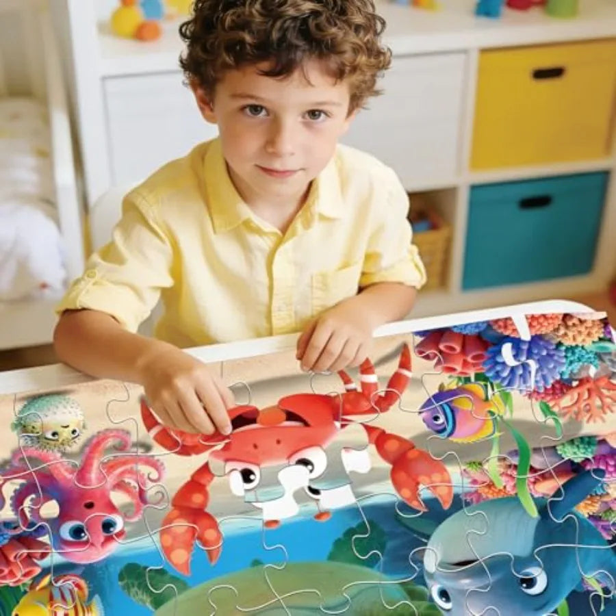 Sea Turtle Jumbo Floor Puzzle 48-Piece Animal Jigsaw for Toddlers