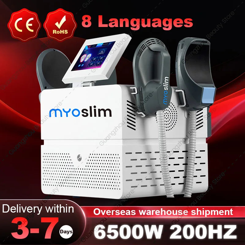 MYOSLIM 15 Tesla RF Body Sculpt Machine 6500W For Fat Loss