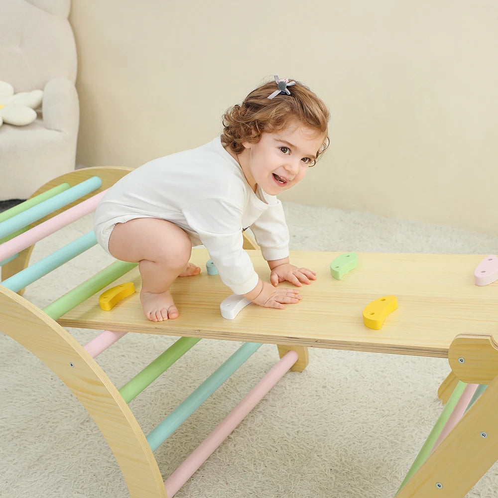 Seven In One Climbing Frame Toddlers Indoor Montessori Play Gym
