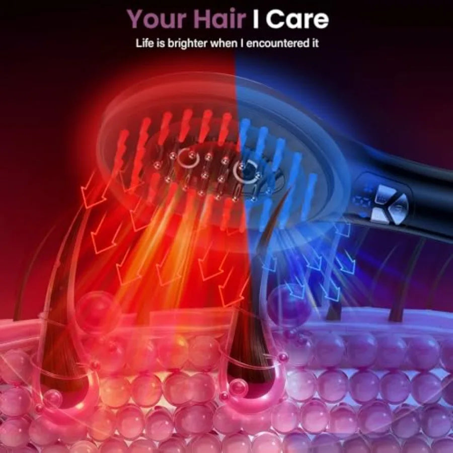 6-In-1 Rechargeable Scalp Massager With Oil Applicator Nano Mist