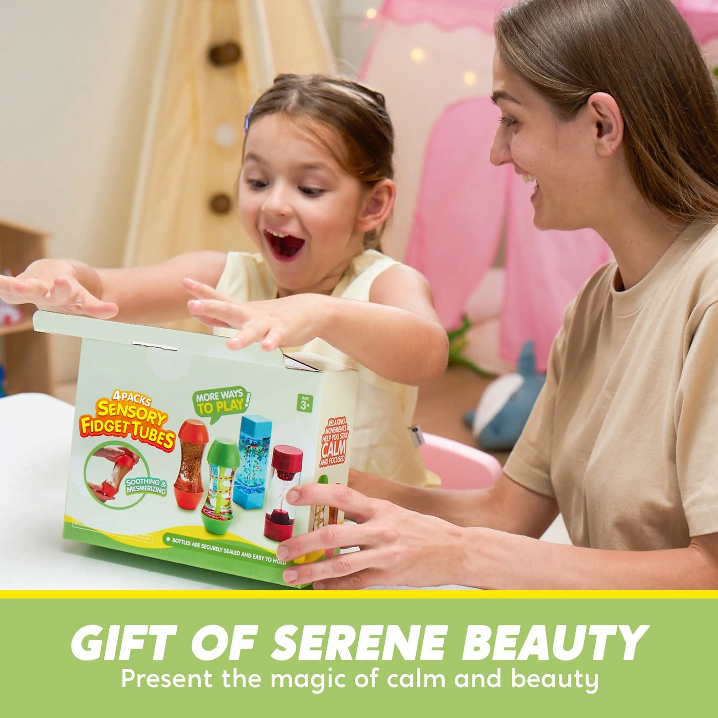 Joyfy Sensory Fidget Tubes Pack for Autism and Speech Therapy