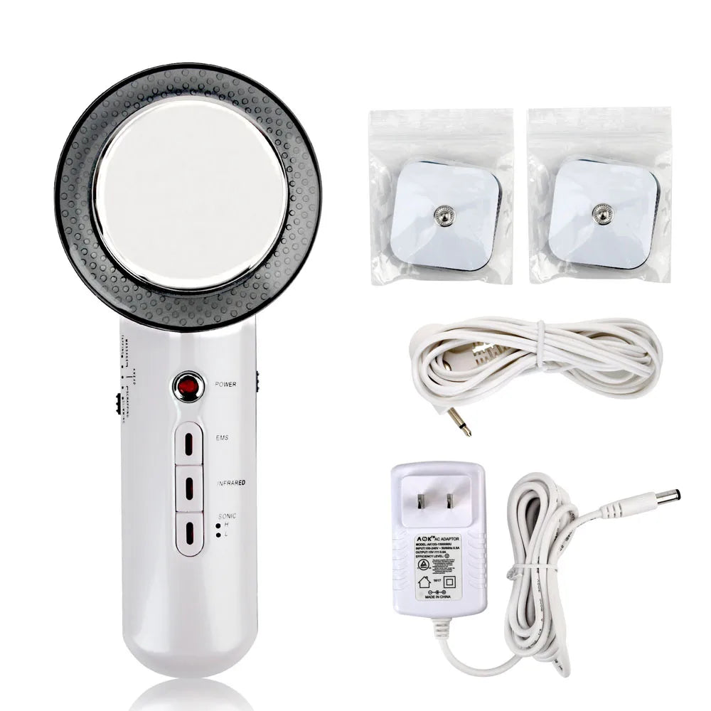 Moajaza 3 In 1 Ultrasonic Cavitation EMS Slimming Massager