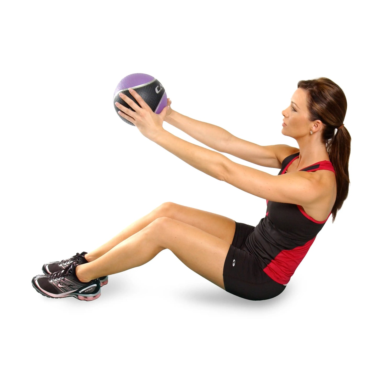 Rubber Medicine Ball Textured Grip For Strength Training And CrossFit