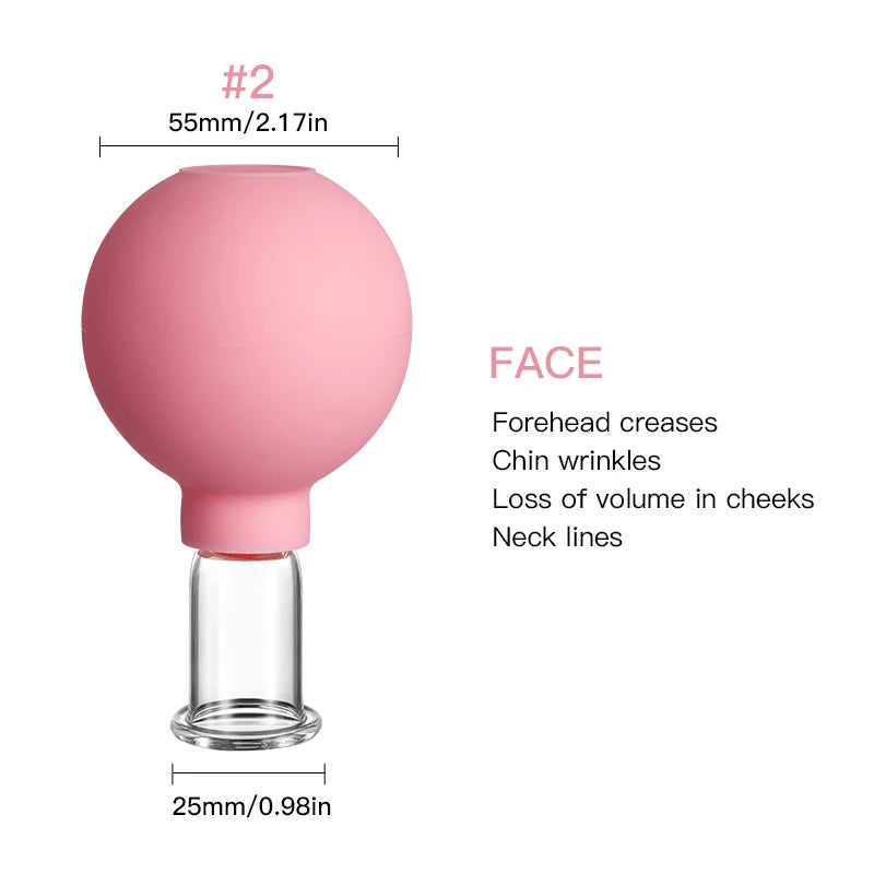 Mokarle Rubber Cupping Face Massager Vacuum Eye Lifting Tool