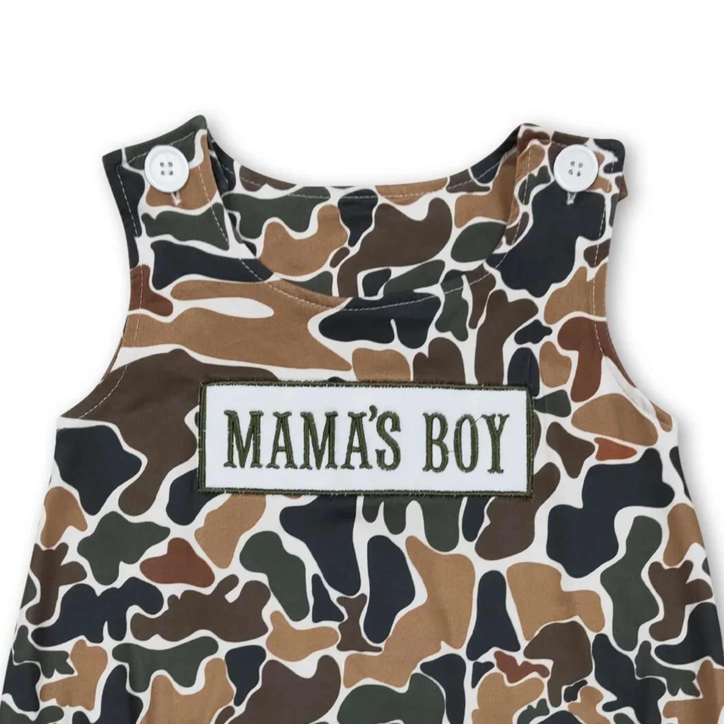 Mama's Boy Camouflage Baby Romper Soft Fabric Infant Outfit