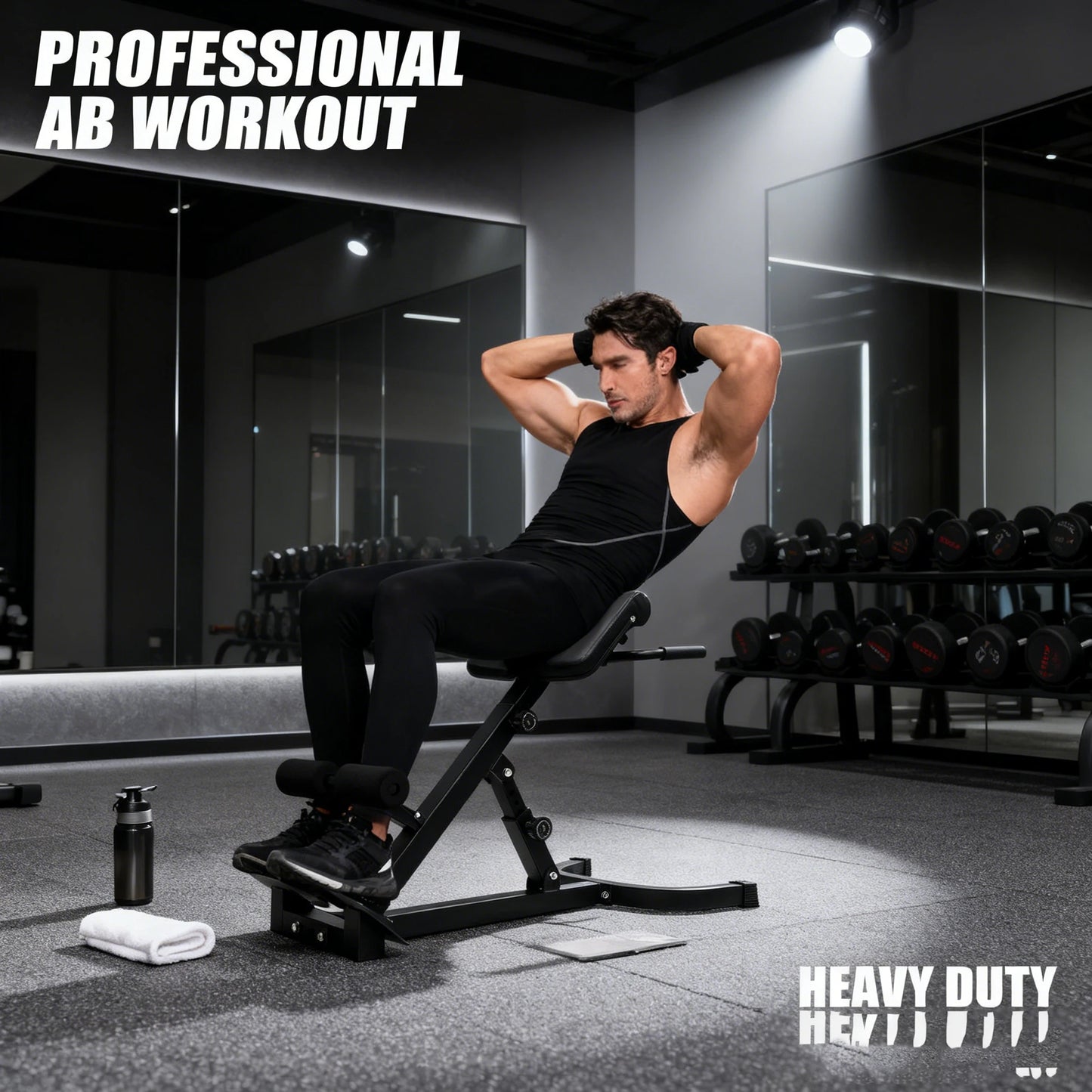 Roman Chair Hyperextension Back Extension Bench Adjustable