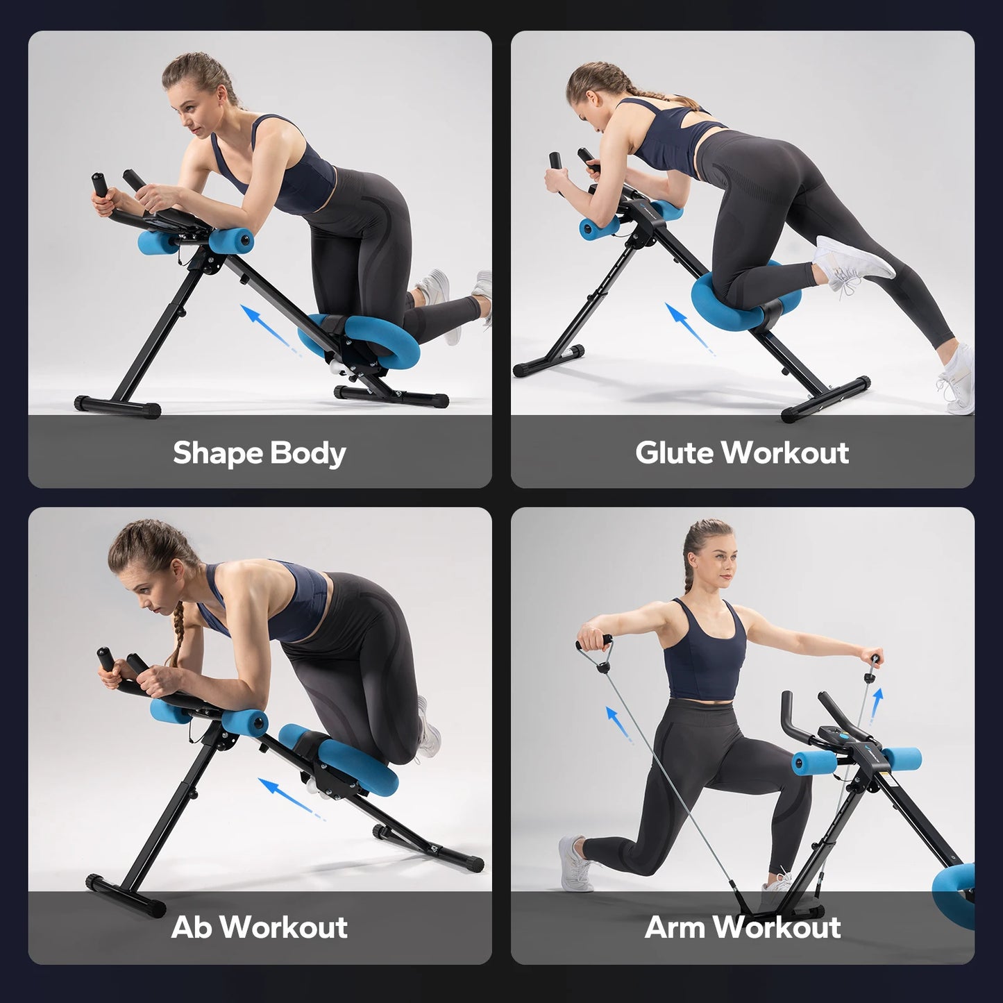 MERACH Ab Machine Adjustable Trainer for Core and Abs
