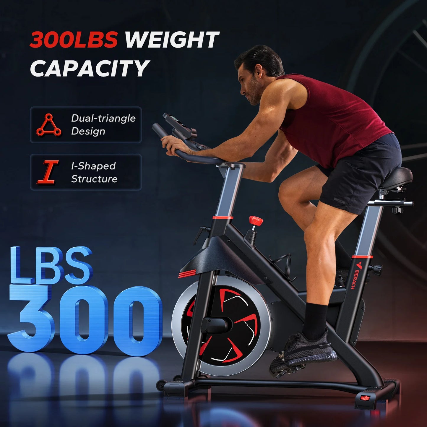 MERACH S38 Indoor Exercise Bike With Magnetic Resistance