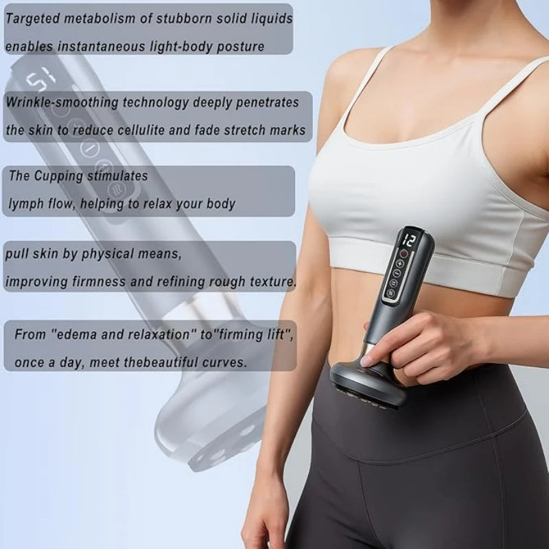 Full Body Cupping, Scraping and Massaging Device With USB Power