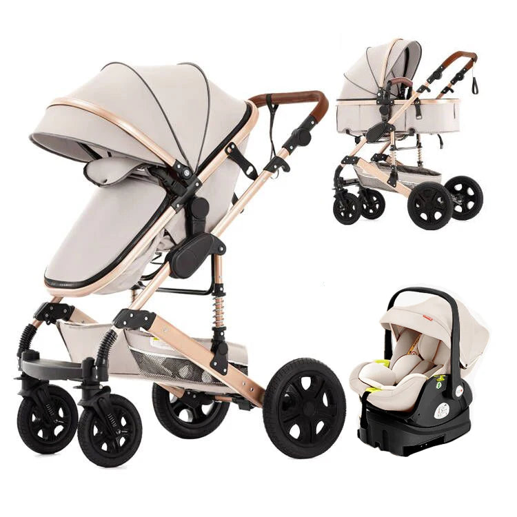 SteAnny Baby Stroller Travel System with Car Seat Isofix