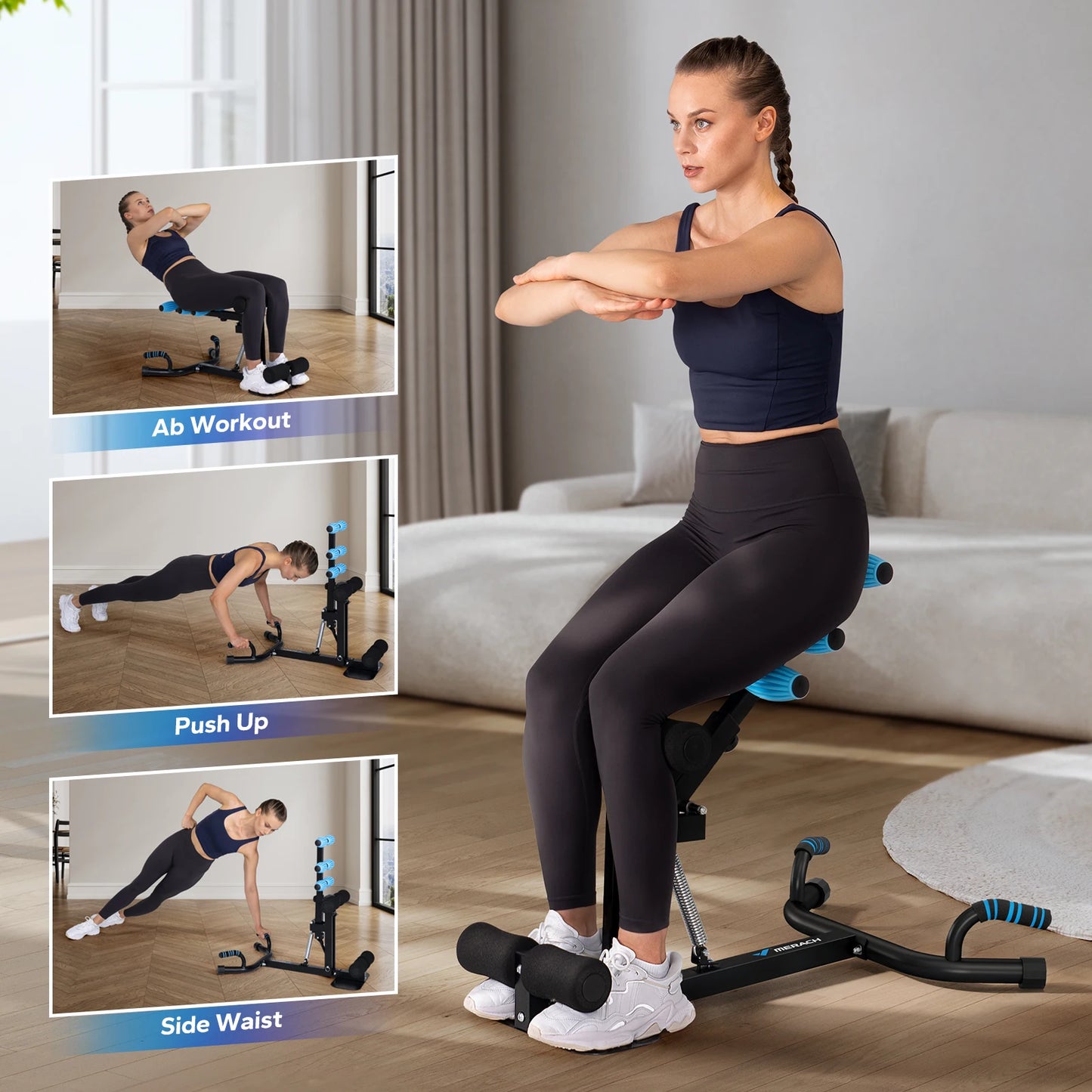 MERACH Deep Squat Machine for Glutes, Core, and Legs