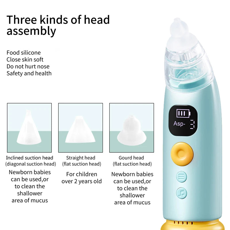 Hansqui Electric Baby Nose Vacuum Cleaner Nasal Aspirator