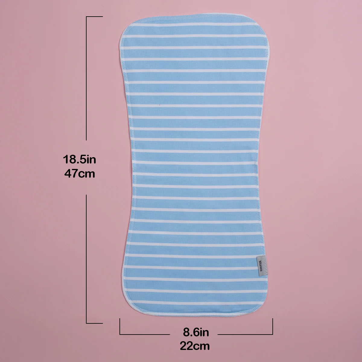 Five Pack Baby Burp Cloths Set Soft Absorbent Cotton Bibs