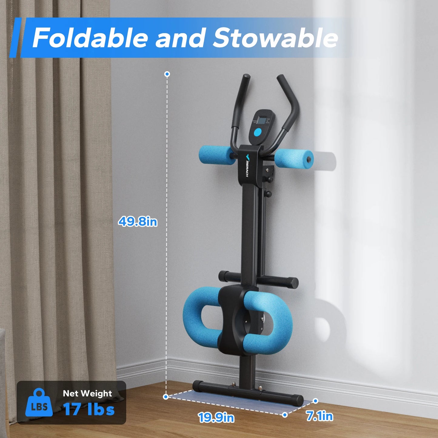 MERACH Ab Machine Adjustable Trainer for Core and Abs