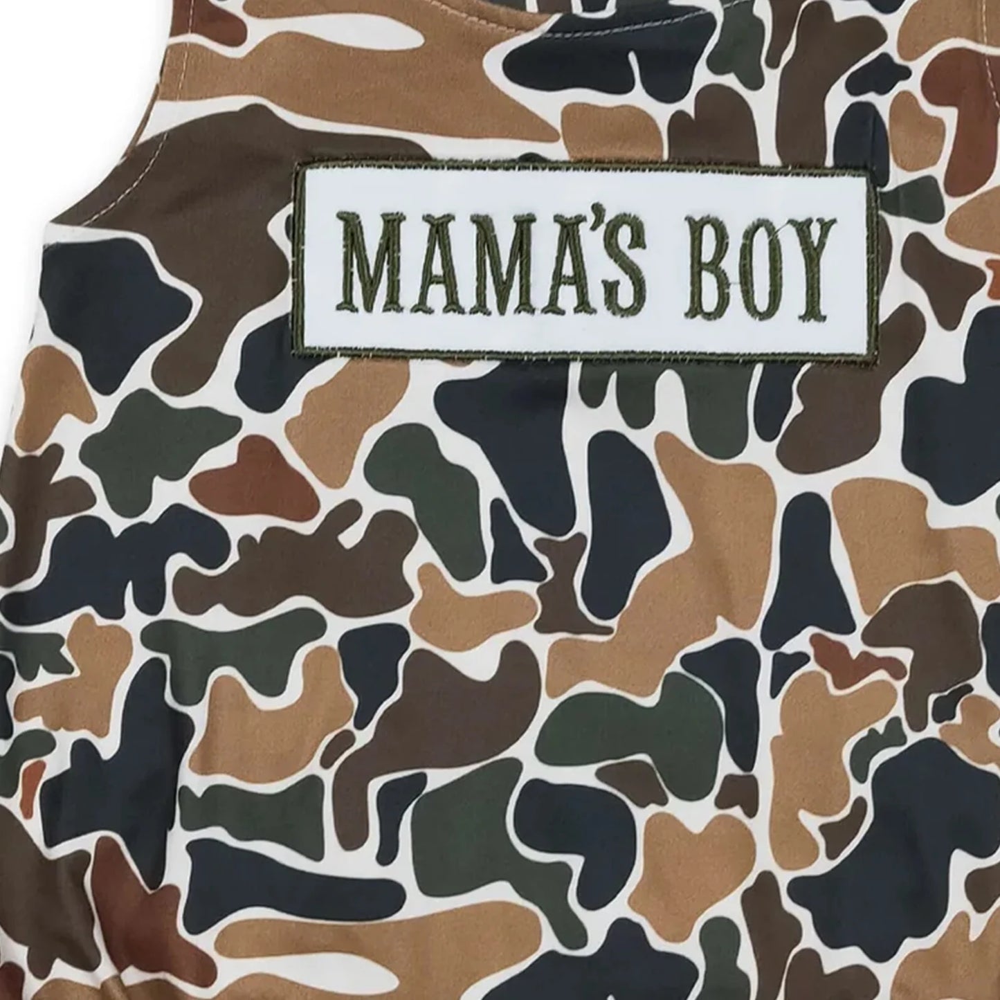Mama's Boy Camouflage Baby Romper Soft Fabric Infant Outfit