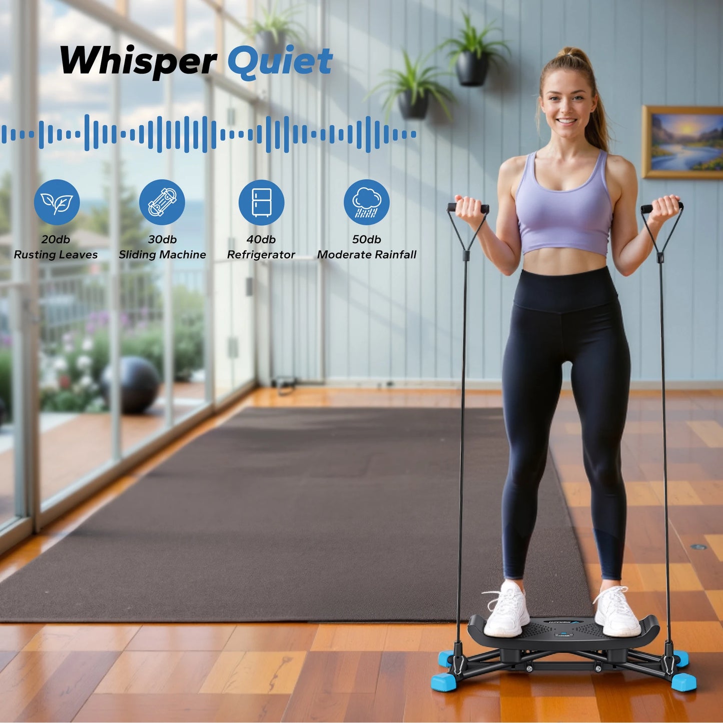MERACH Ski Machine for Simulated Ski Training and Cardio