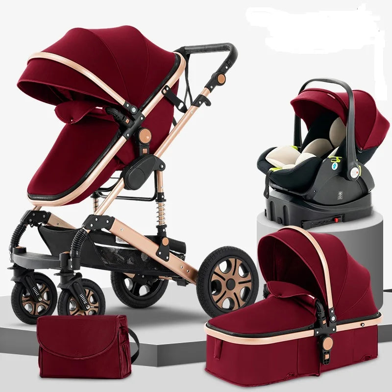 SteAnny Baby Stroller Travel System with Car Seat Isofix