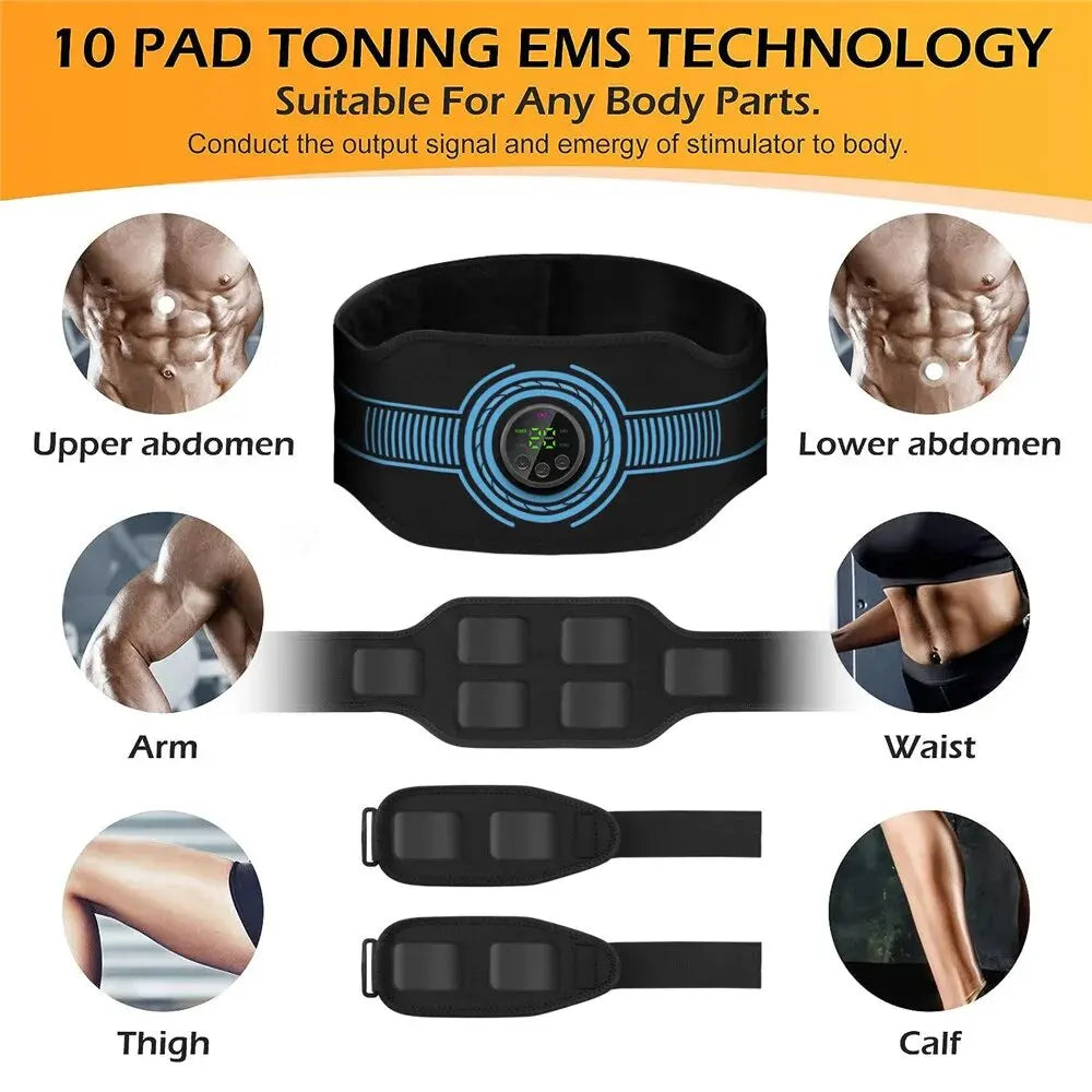 Brangdy Abdominal Toning Belt EMS Muscle Stimulator