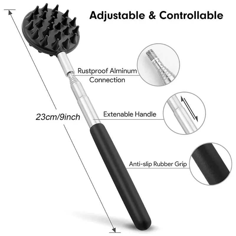 Back Scratcher Telescopic Massage Tool Stainless Steel Extendable
