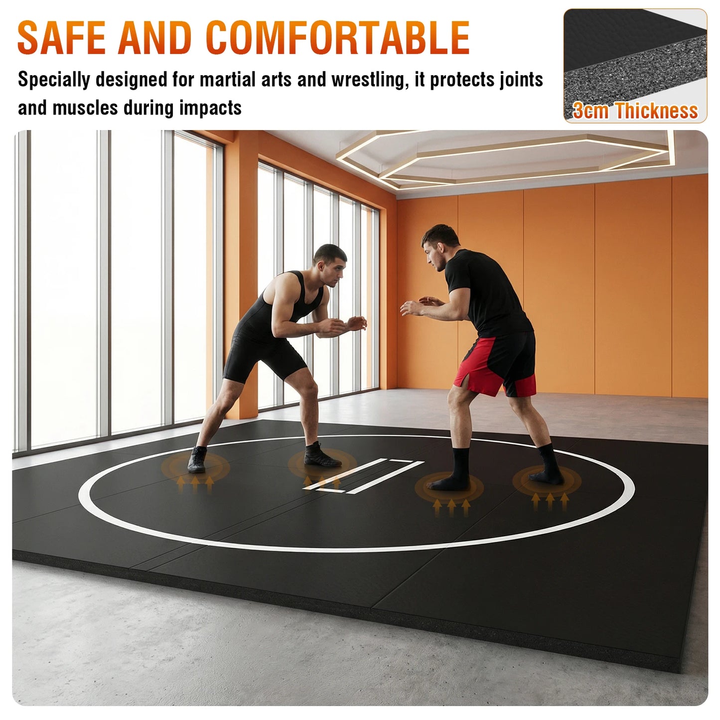 ALIILEE MMA BJJ Judo Training Mat for Grappling