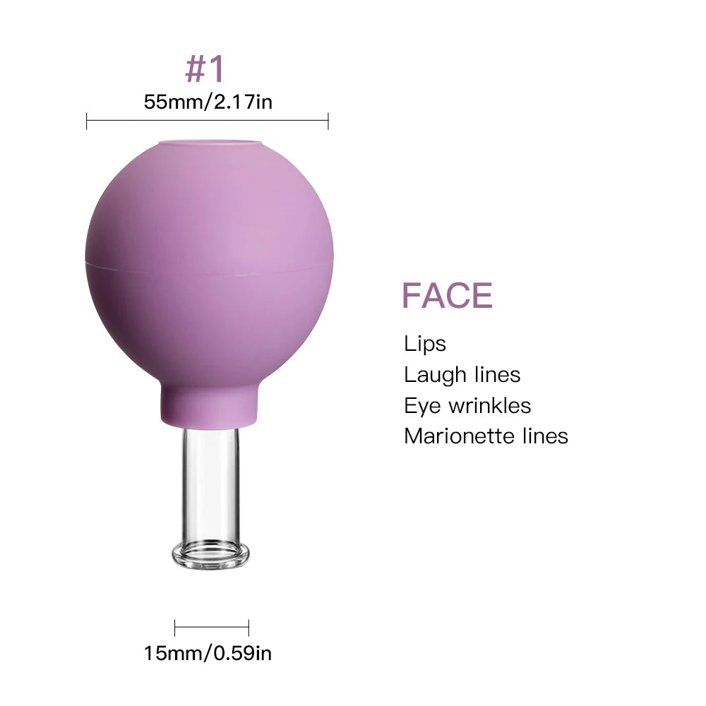 Mokarle Rubber Cupping Face Massager Vacuum Eye Lifting Tool