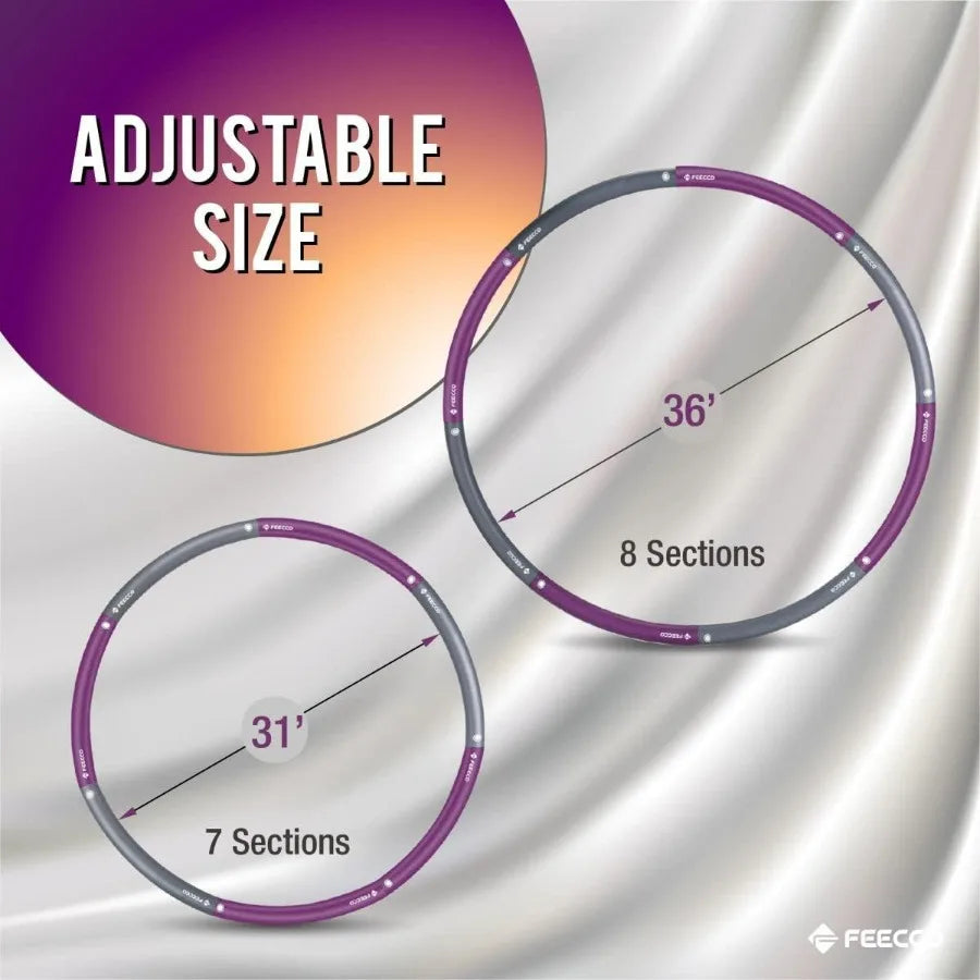 Weighted Fitness Hoop for Effective Home Weight Loss Workouts
