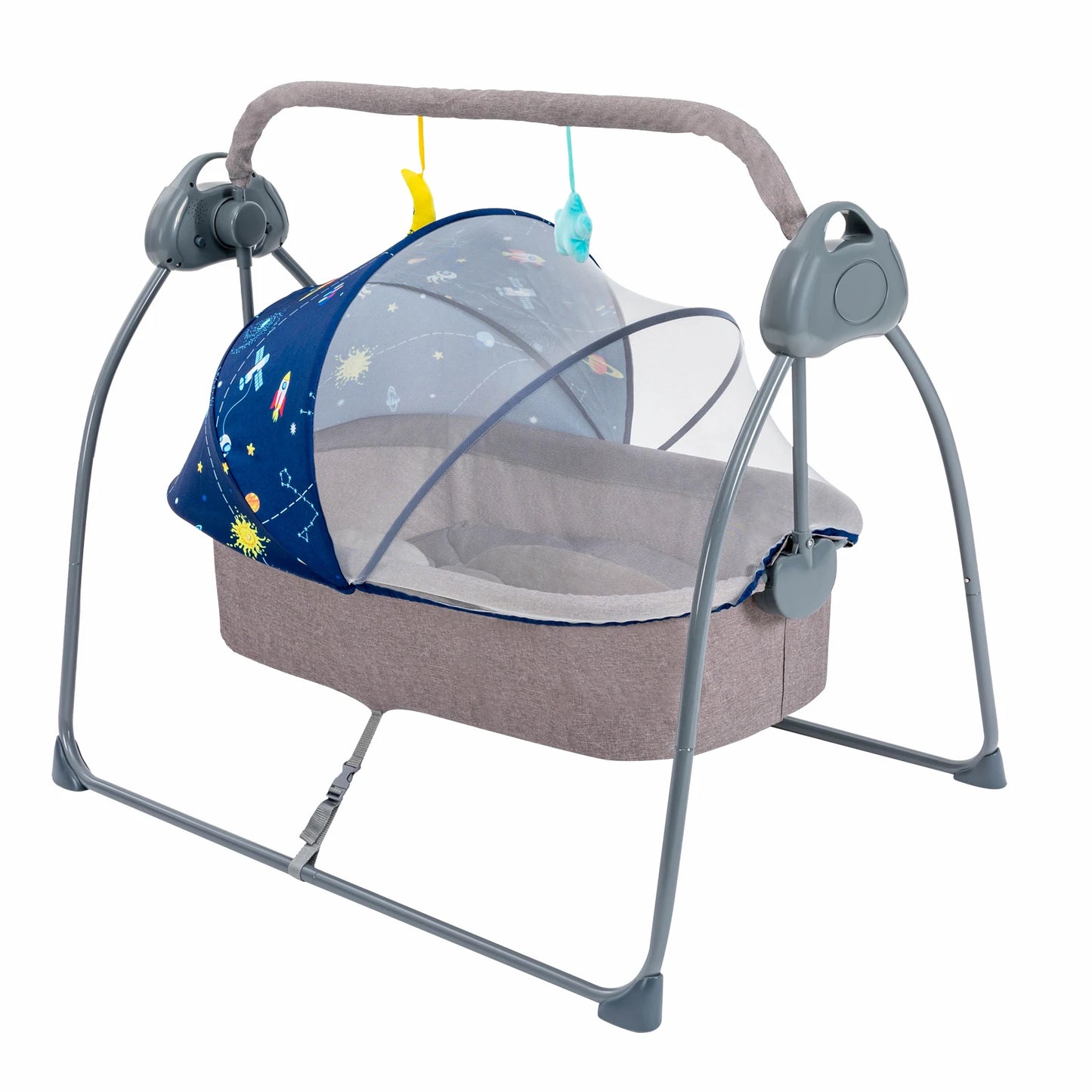 Bymaocar Baby Cradle Swing With Remote Control 5 Speed