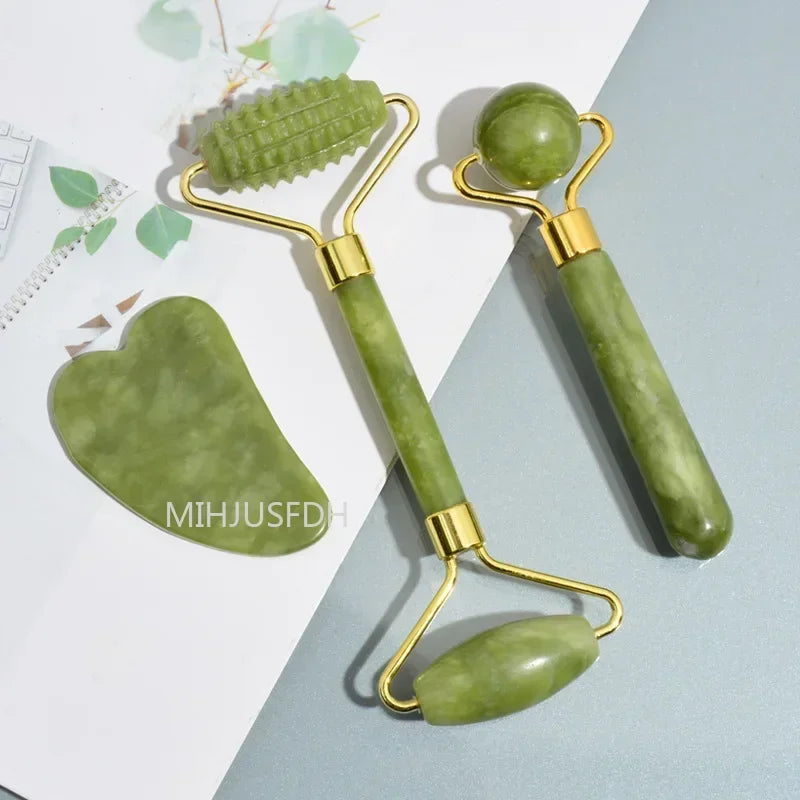 MIHJUSFDH Jade Roller Massager For Face Body Back Foot Massage