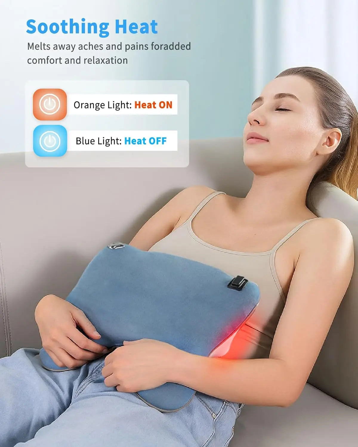 Cordless Back Massager With Heat 4D Shiatsu And Percussion