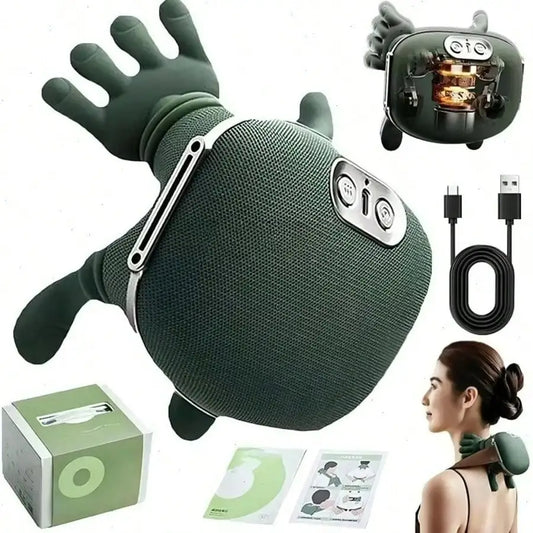 4D Shiatsu Neck And Shoulder Massager With Heat And Wireless