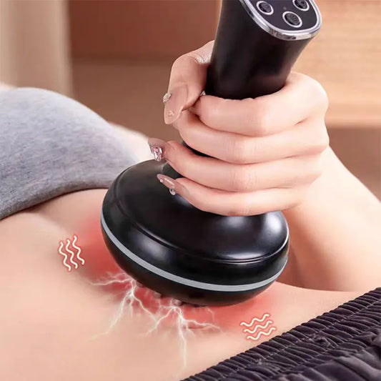 Aedwdpe Handheld Electric Meridian Brush For Full Body Massage Gua Sha Heating