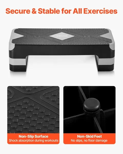 AeroExercise Step Platform for Home Gym Cardio Training