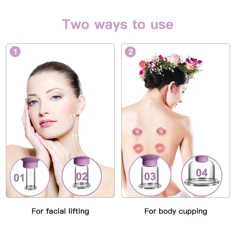 Mokarle Rubber Cupping Face Massager Vacuum Eye Lifting Tool