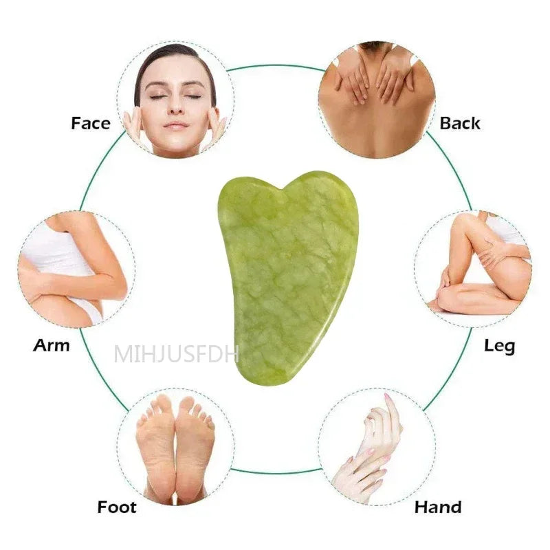 MIHJUSFDH Jade Roller Massager For Face Body Back Foot Massage