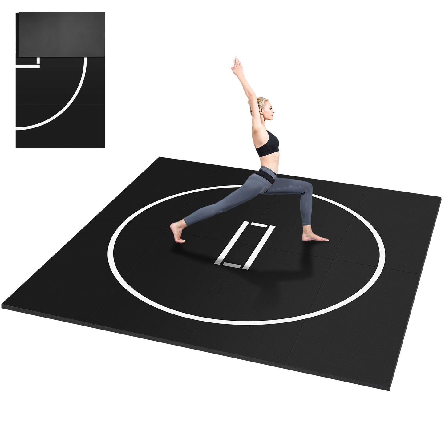 ALIILEE MMA BJJ Judo Training Mat for Grappling