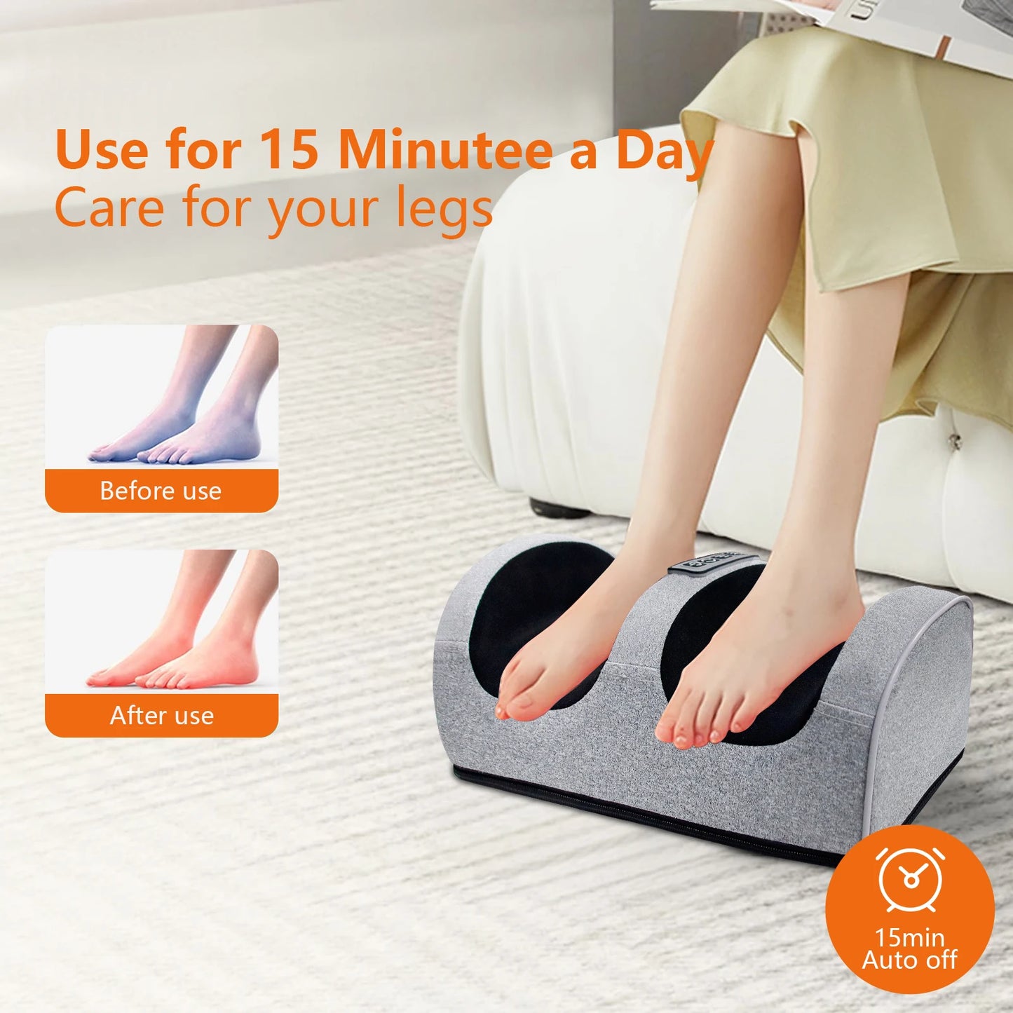 Foot Massage Machine Kneading Massager With Electric Heating