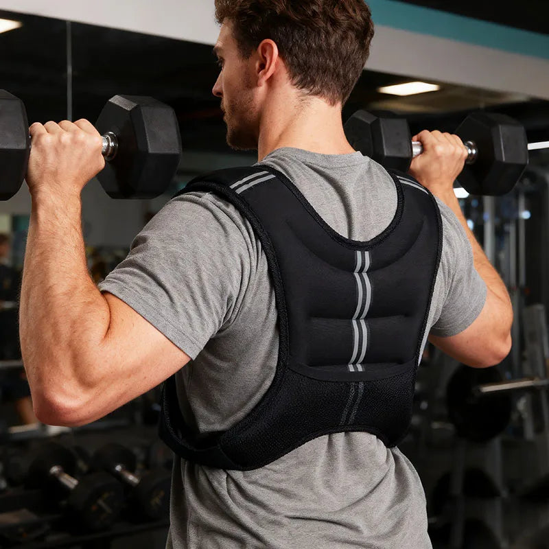 Weight Vest With Reflective Stripe For Workout And Fitness