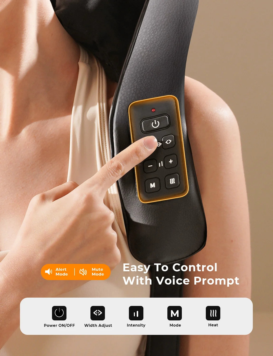 MASGREE Cordless Neck And Back Massager With Heat And Shiatsu