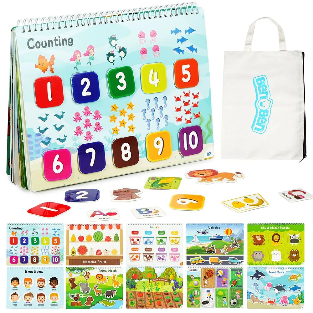 Busy Book for Toddlers and Preschoolers Educational Activity Book