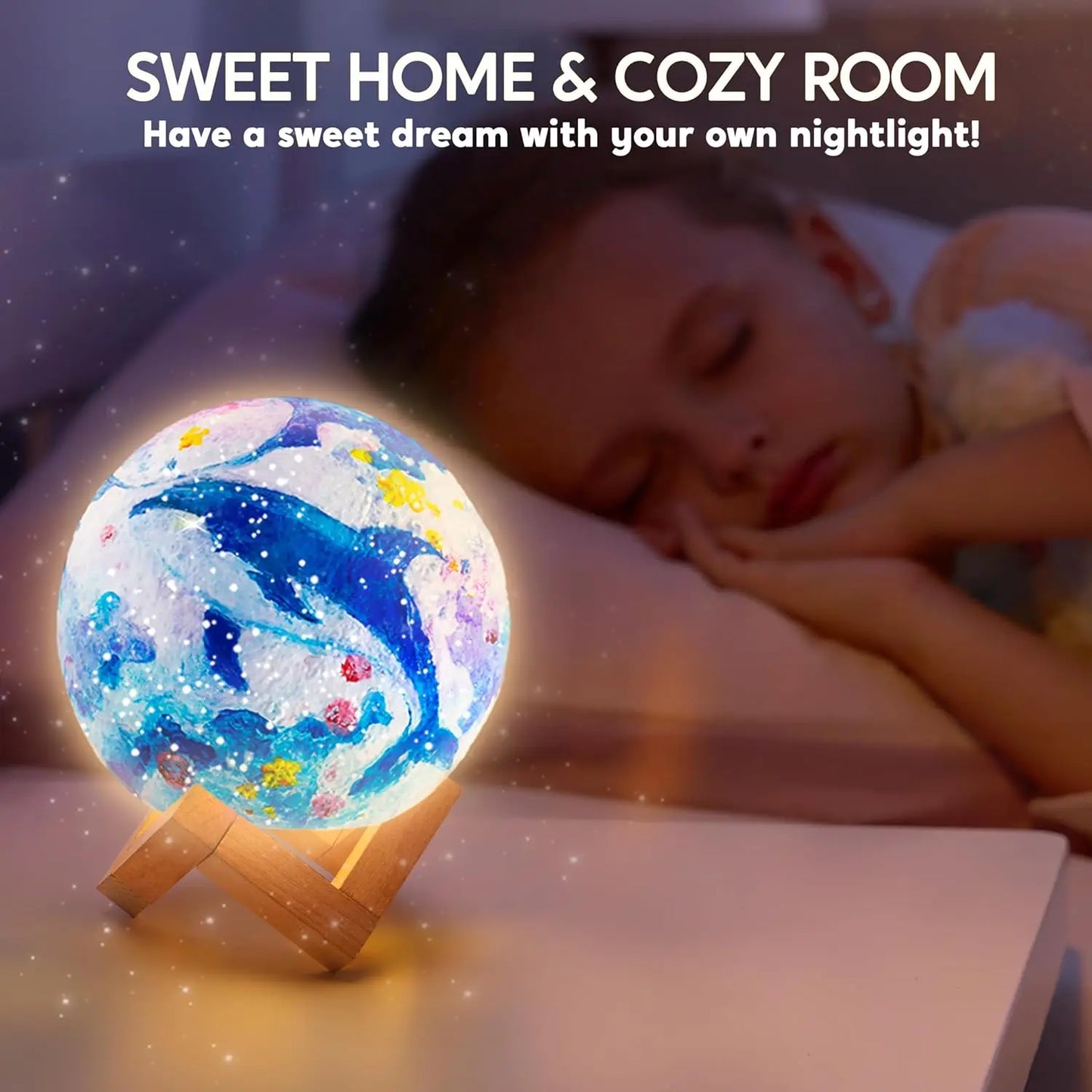 Joyfy DIY 3D Moon Night Light Kit For Kids Galactic