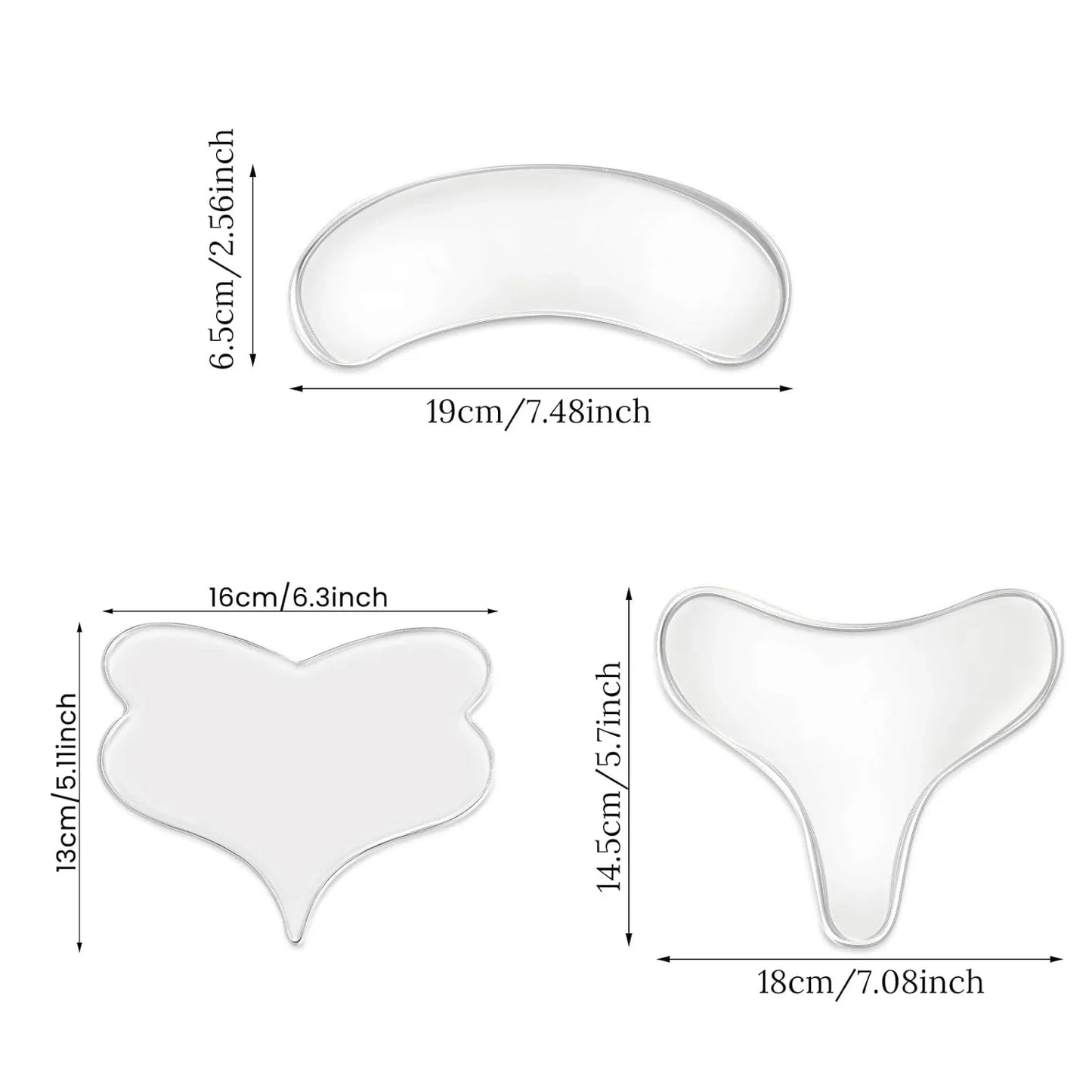 LSHOW Reusable Anti Wrinkle Chest Pad Silicone Patch For Skin Care