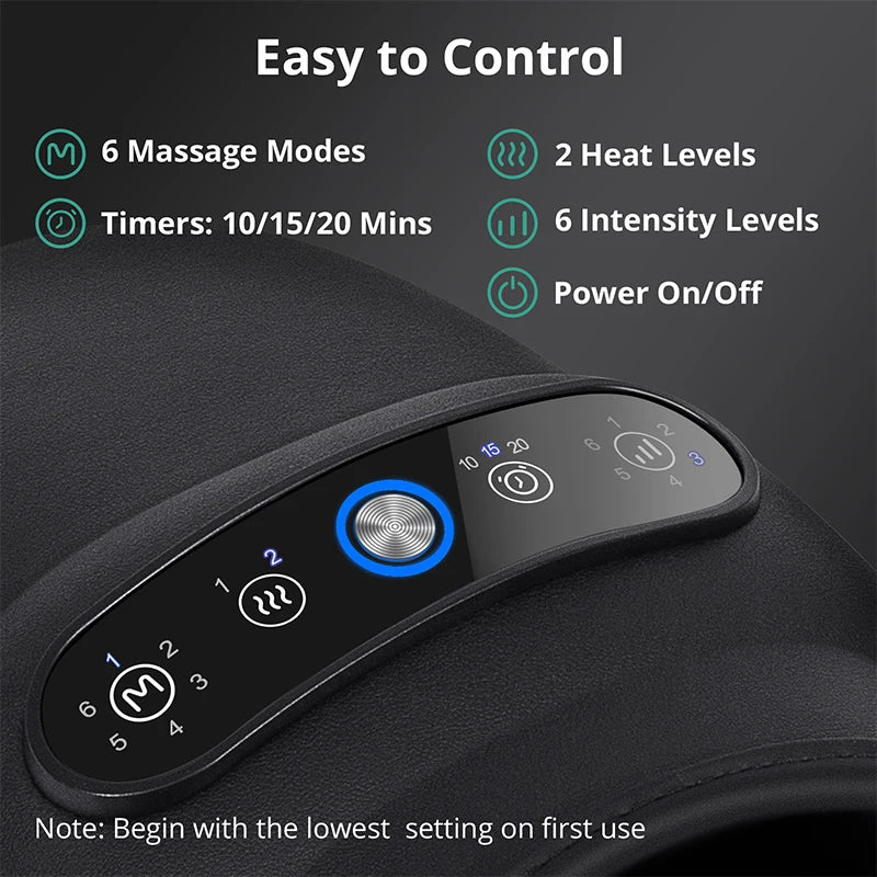 Medcursor Wireless Hand Massager With Air Compression Hot Compress