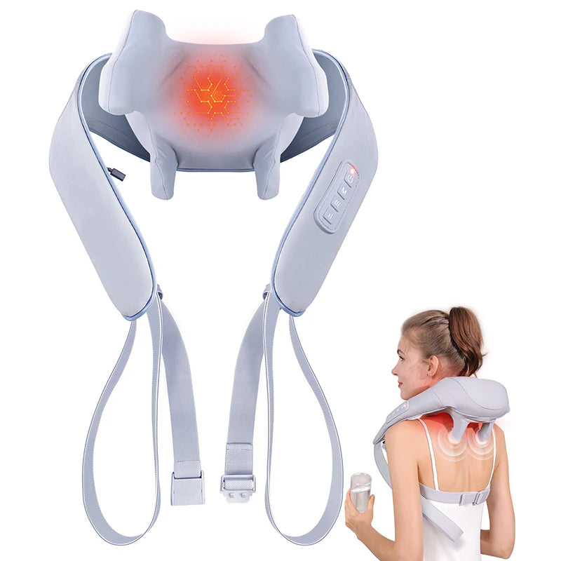 MASGRE Cordless Shiatsu Back And Neck Massager With Heat