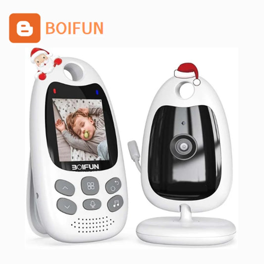 BOIFUN Baby Monitor With Camera 2.4 GHz Temperature Sensor 720p