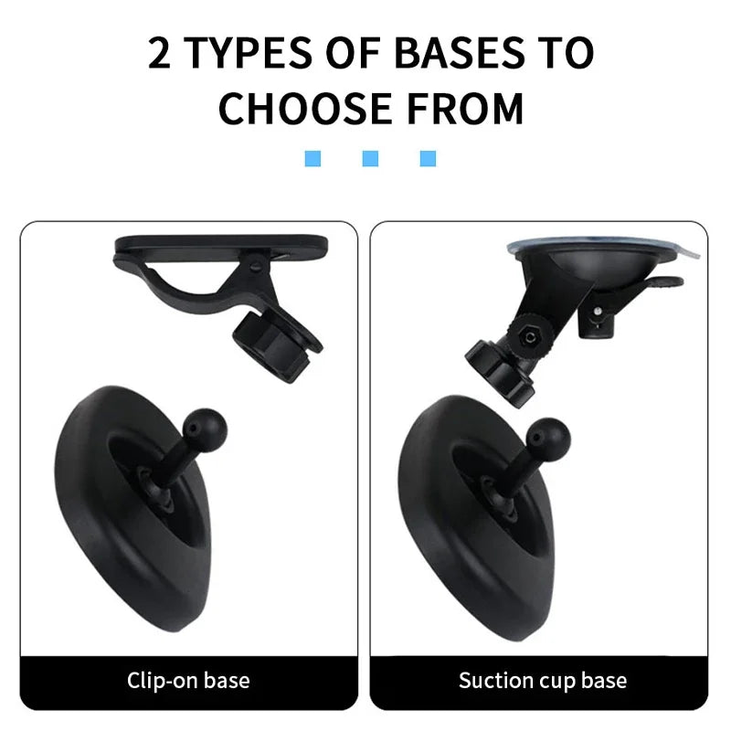 Car Interior Baby Mirror 360 Degrees Rotatable Windshield Suction Clip